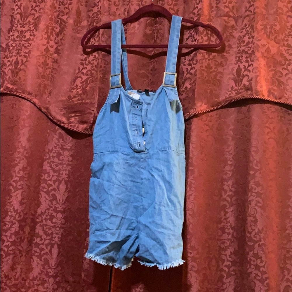 Blue jean romper